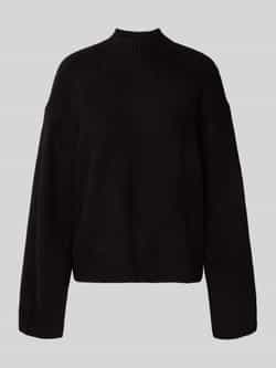 Jake*s Casual Gebreide pullover met opstaande kraag en extra brede schouders