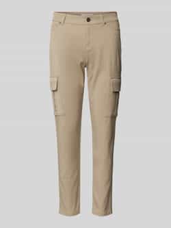 Christian Berg Woman Skinny fit cargobroek met riemlussen