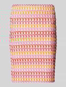 Rich & Royal Knielange rok met gaatjesmotief