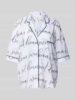 Christian Berg Woman Pyjamabovendeel met reverskraag