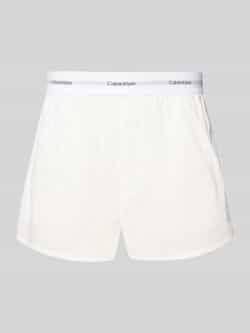 Calvin Klein Underwear Regular fit korte pyjamabroek met elastische band met label