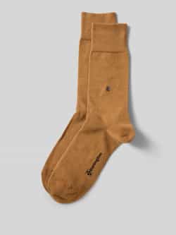 Burlington Sokken met labeldetails in een set van 2 paar
