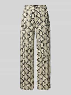 JJXX Wide leg broek in 5-pocketmodel model 'SARAH AOP TOKYO'