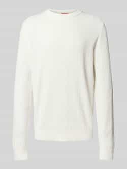 HUGO Regular fit gebreide pullover van puur katoen model 'SIMO'