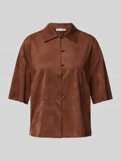Christian Berg Woman Regular fit blouse met doorknoopsluiting