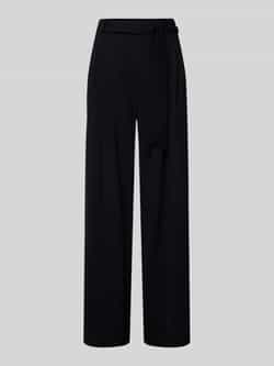 CAMBIO Straight leg stoffen broek met strikceintuur model 'ANNY'