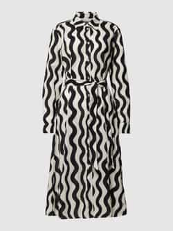 White Label Midi-jurk met all-over motief