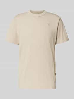 G-Star Raw T-shirt met labelstitching en ronde hals