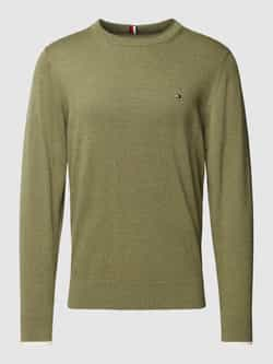 Tommy Hilfiger Groene Trui Ronde Hals Heren Green Heren