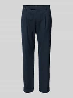 CINQUE Regular fit bandplooibroek met labeldetail model 'GIANNI'