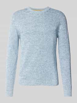 Camel active Katoenen Ronde Hals Sweater Blue Dames