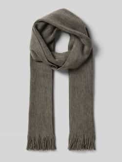 Christian Berg Men Sjaal van wolmix met franjes