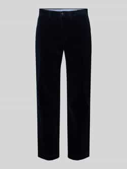 Polo Ralph Lauren Stretch straight fit corduroy broek met riemlussen model 'BEDFORD'