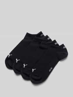 Puma Sneakersokken met labeldetail in een set van 4 paar