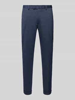 MCNEAL Slim fit stoffen broek met riemlussen