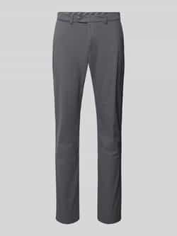 Bugatti Regular fit broek met knoop- en ritssluiting