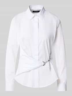 Lauren Ralph Lauren Regular fit overhemdblouse met kettingdetail model 'Coniah'