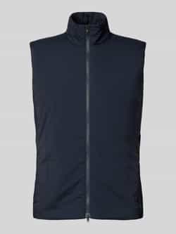SCANDINAVIAN EDITION Regular fit gilet met opstaande kraag model 'Map'