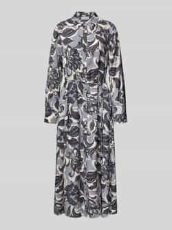 Comma Midi-jurk met knoopsluiting