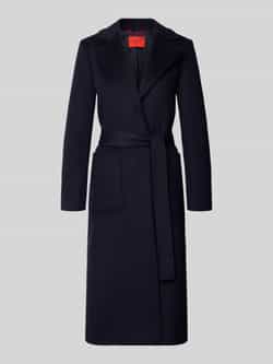 MAX&Co. Regular fit lange wollen jas met reverskraag model 'RUNAWAY'