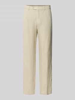 straight fit linnen broek van puur linnen model 'Lynx'