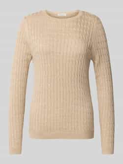Christian Berg Woman Gebreide pullover met kabelpatroon