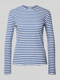 Vila Shirt met lange mouwen en geschulpte zoom model 'THESSA'