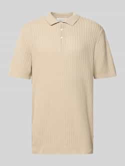 Casual friday Regular fit poloshirt met structuurmotief model 'Karl'