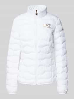 EA7 Emporio Armani Gewatteerd jack met labelprint
