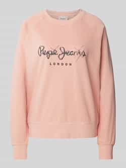 Pepe Jeans Sweatshirt met labelprint model 'LUPITA'