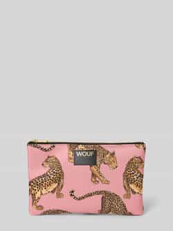 WOUF Pouch met labelpatch model 'Blush Leopard'