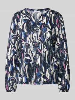 Tom Tailor Relaxed fit blouse met lange mouwen en tuniekhals