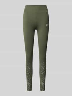 EA7 Emporio Armani Super skinny fit legging met labelprint