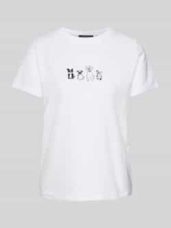 Comma T-shirt met motiefprint