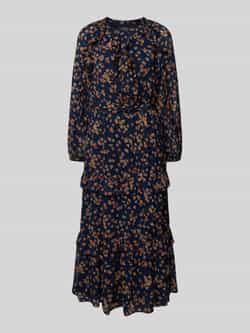 Lauren Ralph Lauren Midi-jurk met volants model 'CHEMERIN'