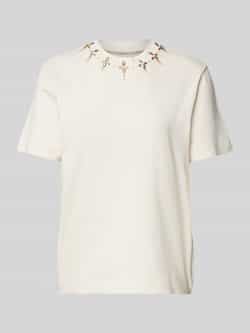 Marc Cain Stijlvol T-shirt met juweel details White Dames