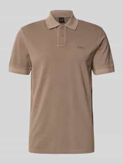 Boss Orange Slim fit poloshirt met labelprint model 'Prime'