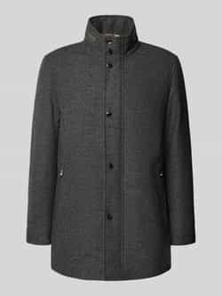 Boss Regular fit wollen lange jas met opbergbare capuchon model 'CAMRON'