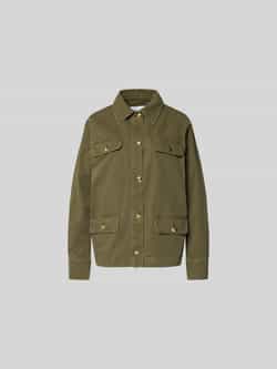 regular fit jack met platte kraag