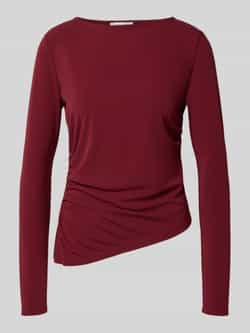GUIDO MARIA KRETSCHMER WOMAN Regular fit shirt met lange mouwen in geplooide look model 'Hellen'