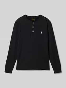 Polo Ralph Lauren Teens Shirt met lange mouwen en logostitching model 'HENLEY'