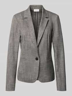 Comma Slim fit blazer met reverskraag en paspelzakken