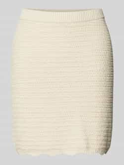 Vero Moda High waist minirok met structuurmotief model 'BORABORA'