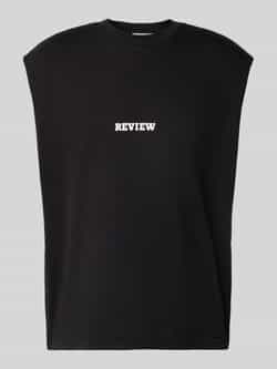 REVIEW Tanktop met labelprint