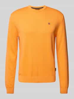 Napapijri Gebreide pullover met labelstitching model 'DROZ'