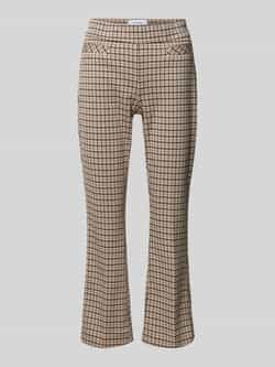 Comma Flared cut broek met persplooien