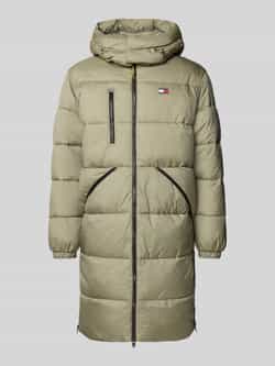Tommy Jeans Regular fit gewatteerde lange jas met labelstitching model 'VAIL'