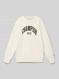 Champion Sweatshirt met labelprint model 'COLLEGE'