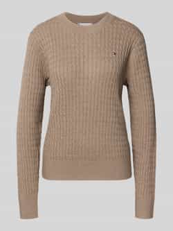 Tommy Hilfiger Trui met ronde hals CO CABLE C-NK LS SWEATER