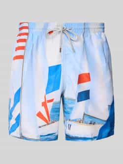 Regular fit zwembroek met labelpatch, model ‘REGATA’